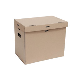 Archiváló doboz, hullámkarton, kartondoboz 400x260x340mm
