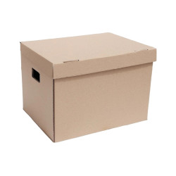 Archiváló doboz, hullámkarton, kartondoboz 430x330x300mm