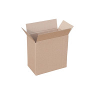 Csomagküldő doboz, hullámkarton, kartondoboz 210x120x210mm