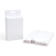 Csomagoló doboz, önzáró, kartondoboz, fehér 103x75x34mm