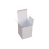 Csomagoló doboz, önzáró, postai kartondoboz 100x100x125mm fehér