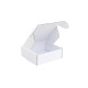 Csomagoló doboz, önzáró, postai kartondoboz 110x100x40mm fehér
