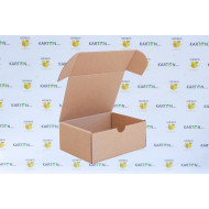 Csomagoló doboz, önzáró, postai kartondoboz 140x108x60mm barna