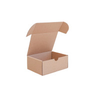 Csomagoló doboz, önzáró, postai kartondoboz 140x108x60mm barna