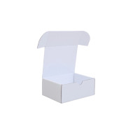 Csomagoló doboz, önzáró, postai kartondoboz 140x108x60mm fehér