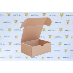 Csomagoló doboz, önzáró, postai kartondoboz 150x120x60mm barna
