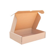 Csomagoló doboz, önzáró, postai kartondoboz 195x145x45mm barna