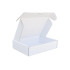 Csomagoló doboz, önzáró, postai kartondoboz 195x145x45mm fehér