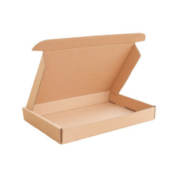 Csomagoló doboz, önzáró, postai kartondoboz 220x150x30mm barna