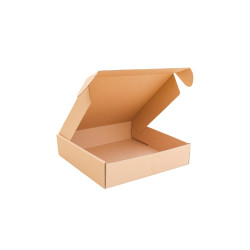 Csomagoló doboz, önzáró, postai kartondoboz 250x255x60mm barna