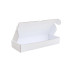 Csomagoló doboz, önzáró, postai kartondoboz 300x105x45mm fehér