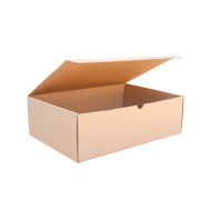 Csomagoló doboz, önzáró, postai kartondoboz 360x260x115mm barna