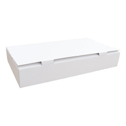 Csomagoló doboz, önzáró, postai kartondoboz 580x310x90mm fehér