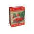 Karácsonyi ajándéktasak hóember, piros kocsi - papír 18x23cm 12db/cs 338776