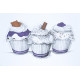 Süteményes doboz, tortadoboz, muffin, ételcsomagolás 18x18x9cm P9604